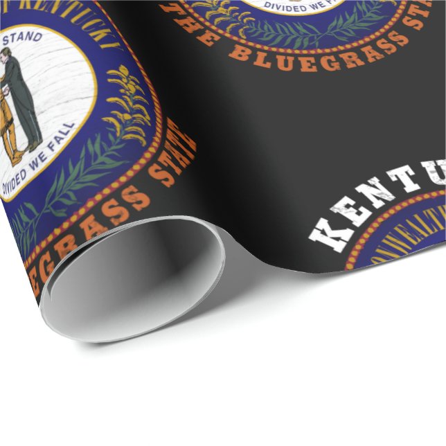 KENTUCKY BLUEGRASS STAAT FLAG GESCHENKPAPIER (Rolleneckpunkt)