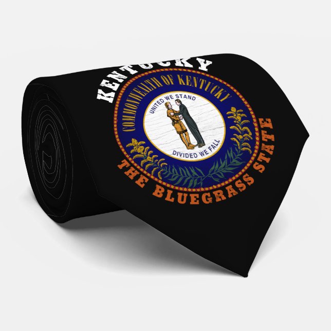 KENTUCKY BLUEGRASS STAAT FLAG KRAWATTE (Gerollt)