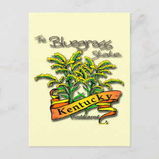 Kentucky Bluegrass Staat Goldenrod Postkarte