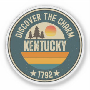 Kentucky Bluegrass State Andenken Aufkleber