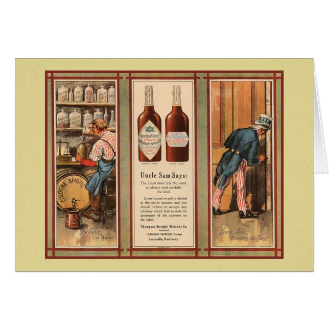 Kentucky Bourbon Uncle Sam Prohibition (Vorderseite (Horizontal))