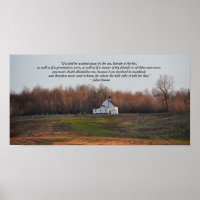 Kentucky Church am frühen Morgen mit Donne Gedicht