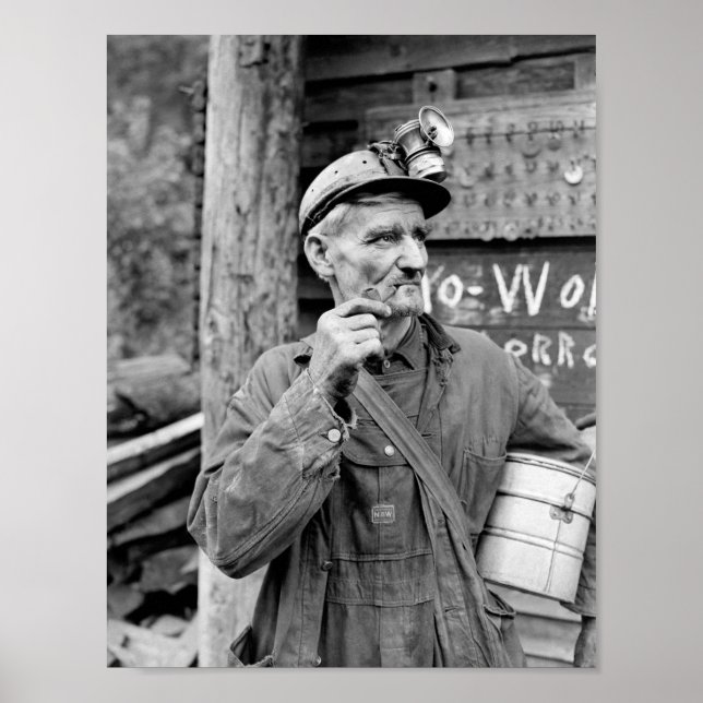 Kentucky Coal Miner - 1946 - Russell Lee Poster (Vorne)