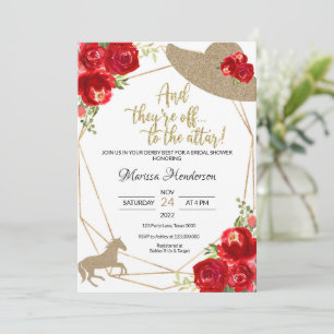Kentucky Derby Bridal Einladungen