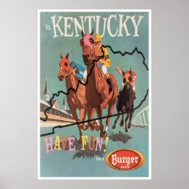 Kentucky Derby Kunst Reiseposter Reiten Poster