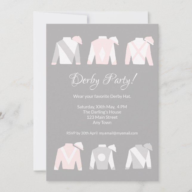 Kentucky Derby - Party Einladung (Vorderseite)