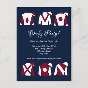 Kentucky Derby Party Einladung Postcard Postkarte