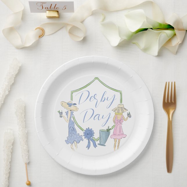 Kentucky Derby Party Paper Plate Pappteller (Hochzeit)