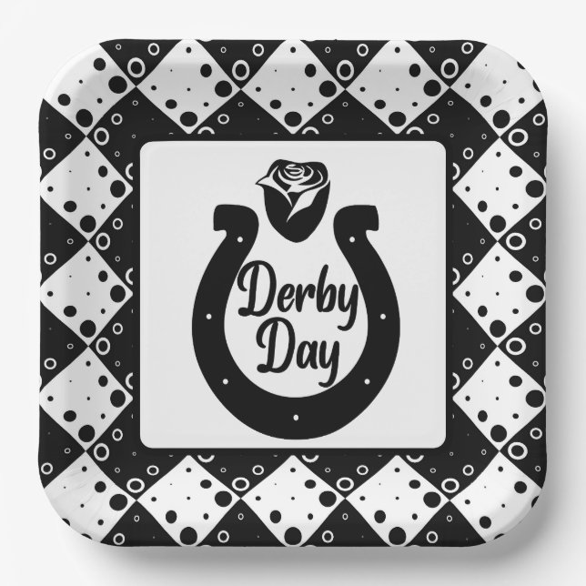 Kentucky Derby Party Pappteller (Vorderseite)