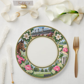Kentucky Derby Pferderennen Südliche Gartenparty Pappteller