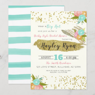 Kentucky Derby Style Bridal Dusche Einladung