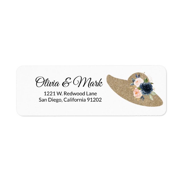 Kentucky Derby Wedding Personalisiert Label (Vorne)