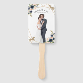 Kentucky Derby Wedding Program Fans mit Foto Fächer