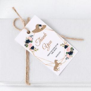 Kentucky Derby Wedding Vielen Dank Geschenkanhänger
