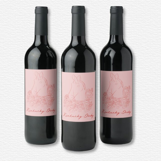 Kentucky Derby Weinetikett (Von Creator hochgeladen)