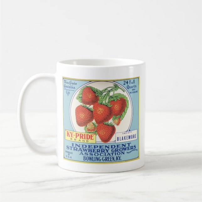 Kentucky-Erdbeeren - Vintager Tasse (Links)