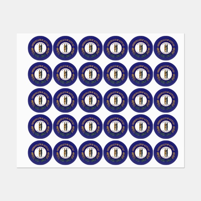 Kentucky Etiketten (Blatt)