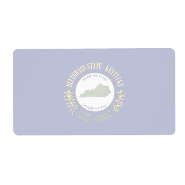 Kentucky Faint Banner Shipping Label (Vorne)