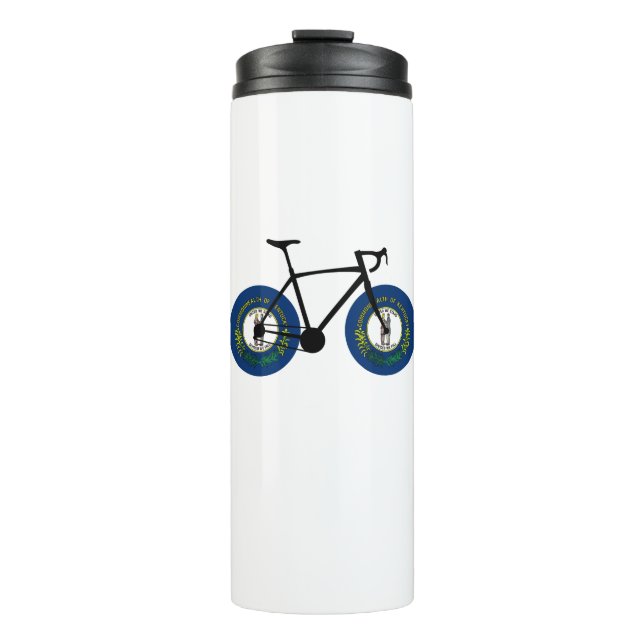 Kentucky Flag Cycling Thermosbecher (Vorderseite)