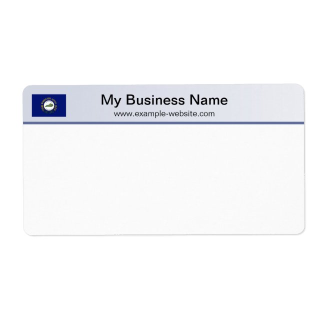 Kentucky Flag Header Shipping Label (Vorne)