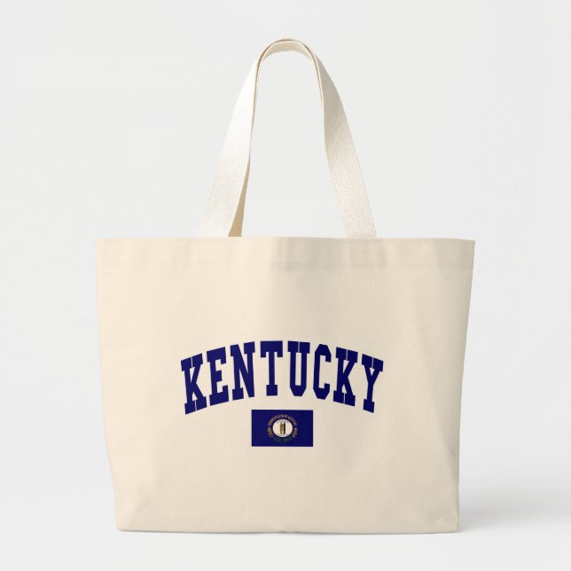 Kentucky-Flagge Jumbo Stoffbeutel (Vorne)