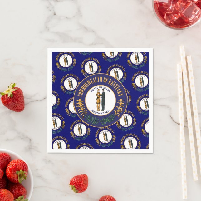 Kentucky-Flagge & Siegel, Kentucky Serviette (Beispiel)
