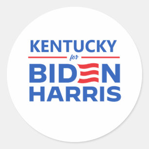 Kentucky für Biden Harris Runder Aufkleber
