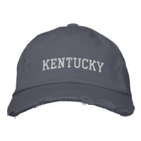 Kentucky gestresster bestickter bereinigter Hut