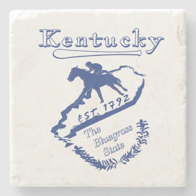 Kentucky-Getränk-Untersetzer Steinuntersetzer (Vorderseite)