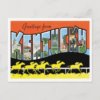 Kentucky Greetings von US-Staaten Postkarte
