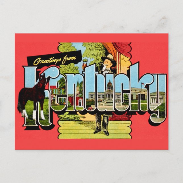 Kentucky Grußpostkarte Postkarte (Vorderseite)