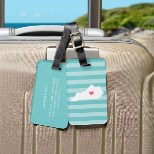 Kentucky Heart   Zuhause Staat Gepäckanhänger