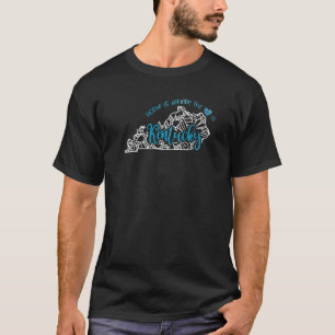 Kentucky Heimatstaat Ky Mandala Karte USA Amerika T-Shirt