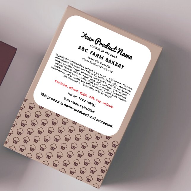 Kentucky Hütte Food Law Label Zuhause Quadratischer Aufkleber (Von Creator hochgeladen)