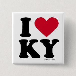 KENTUCKY - I-LIEBE KY - I-LIEBE KENTUCKY BUTTON