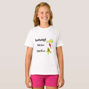 Kentucky Karte Staatsvogel und -blume T-Shirt