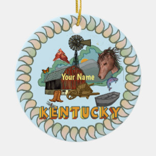 Kentucky Keramik Ornament