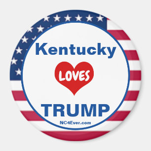 Kentucky LIEBEN TRUMP Patriotic Kühlschrank Magnet