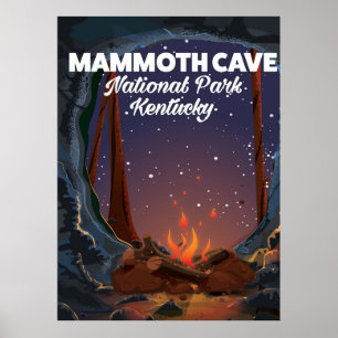 Kentucky Mammoth-Höhle Reiseplakat Poster