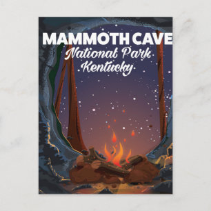 Kentucky Mammoth-Höhle-Reiseposter Postkarte