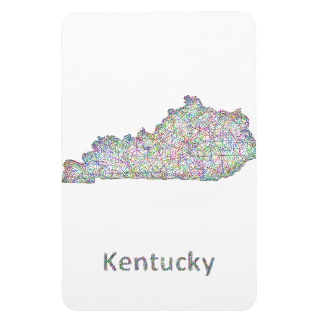 Kentucky Map Magnet (Vertikal)