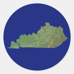 Kentucky Map Sticker