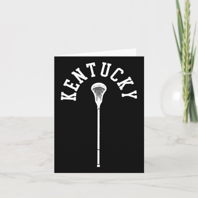 Kentucky Minimalistische vertikale Klakenhalterung Karte (Vorderseite)