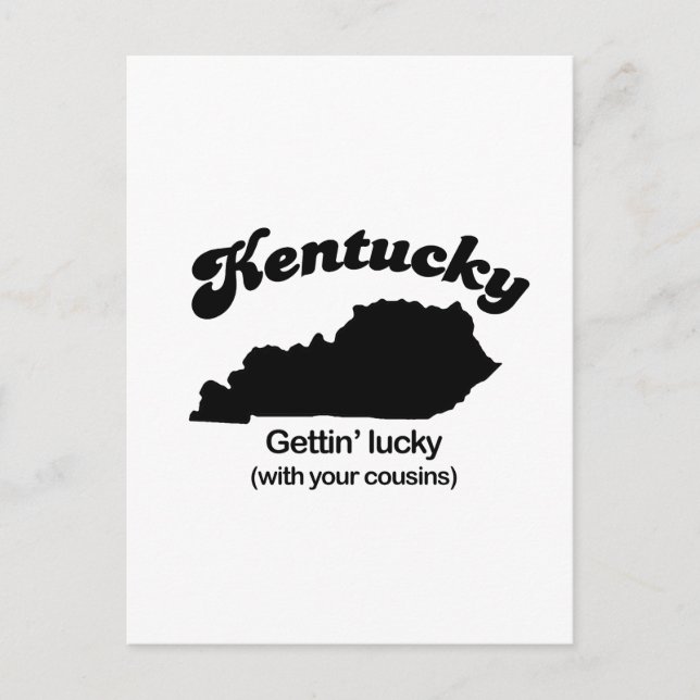 Kentucky Motto - Gettin Lucky Postkarte (Vorderseite)