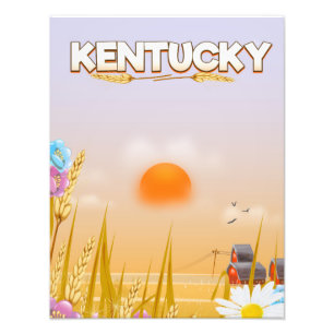 Kentucky Niedlich Farm travel poster