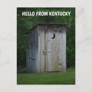 KENTUCKY OUTHOUSE FOTOGRAFIE Postkarte
