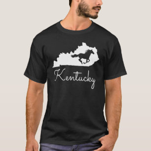 Kentucky-Pferde-Staatenkarte T-Shirt