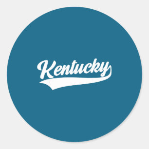 Kentucky - Retro-Design - klassisch Runder Aufkleber