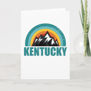 Kentucky Retro-Sonnenuntergang Geschenke Amerikani Karte