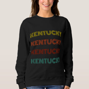 Kentucky Retro Typografy American Staat Sweatshirt